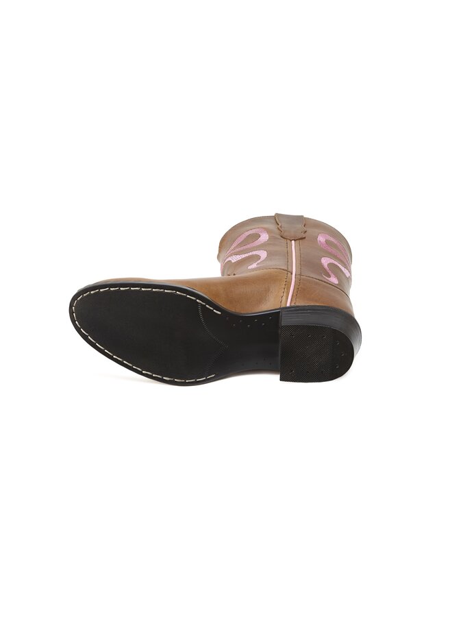 Bootstock - Bow pink - Brown