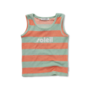 Sproet & Sprout - Tanktop boys stripes - Silt green