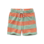 Sproet & Sprout - Terry shorts block stripes - Silt green