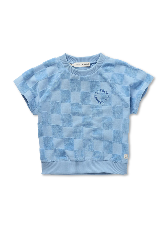 Sproet & Sprout - Raglan sweatshirt terry blocks - Forever blue