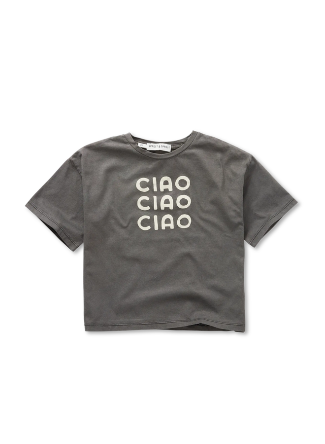 Sproet & Sprout - T-shirt ciao - Washed black