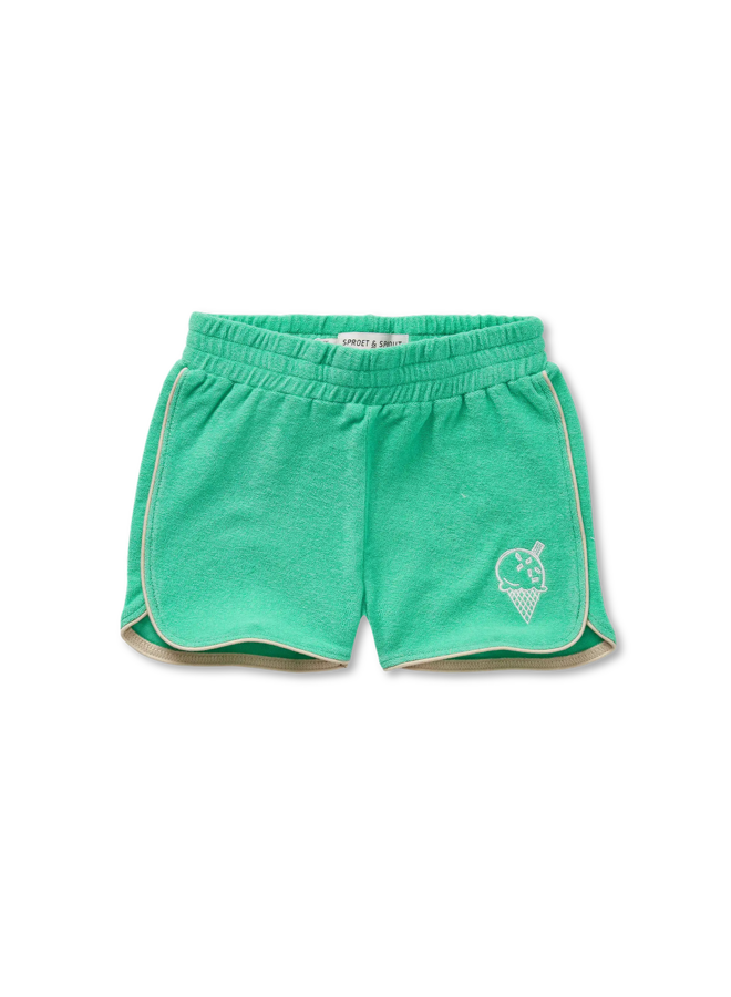 Terry sport shorts green - Jade green