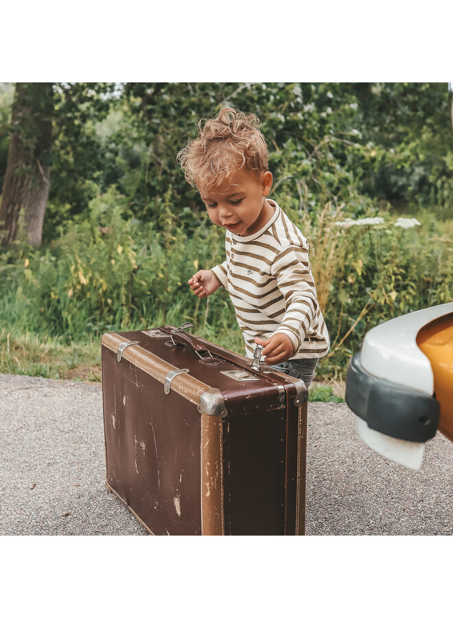 Your Wishes - Stripe terry relaxed granddad ls - Multicolor