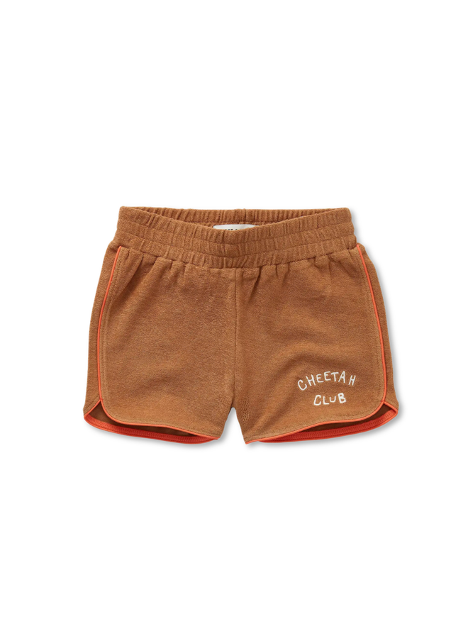 Terry sport shorts tabacco - Tabacco