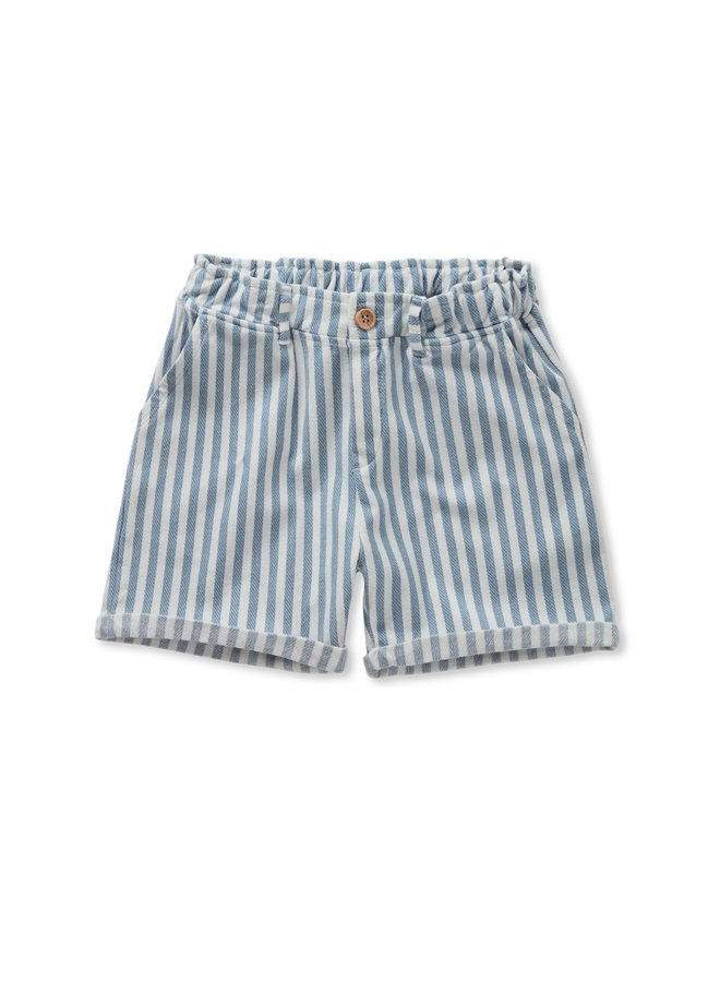 Sproet & Sprout - Jersey twill chino shorts - Denim blue