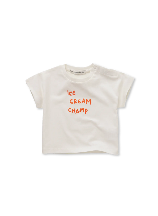 Sproet & Sprout - Baby t-shirt ice cream off-white - Off-white