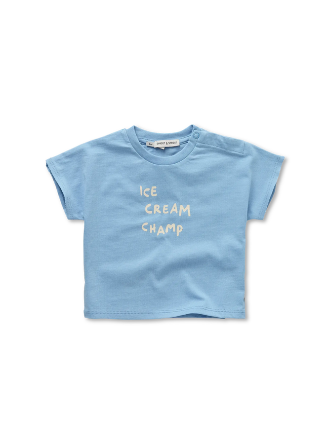 Baby t-shirt ice cream blue - Forever blue