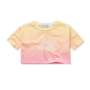 Sproet & Sprout - Cropped t-shirt rainbow dye - Podium pink