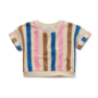 Sproet & Sprout - Cropped sweatshirt stripes - Sesame