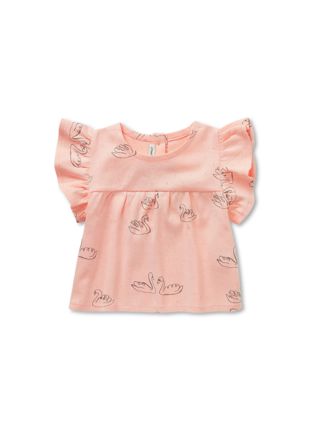 Baby ruffle top - Blush pink