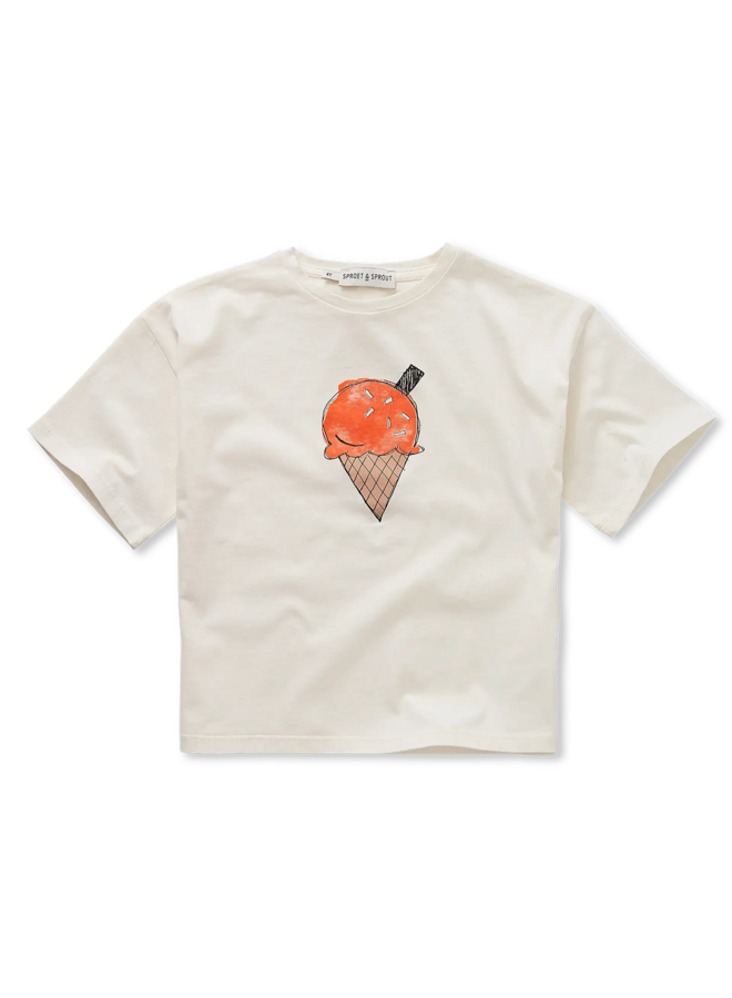 Sproet & Sprout - T-shirt ice cream - Off-white