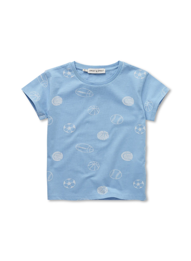 Sproet & Sprout - T-shirt balls print - Forever blue