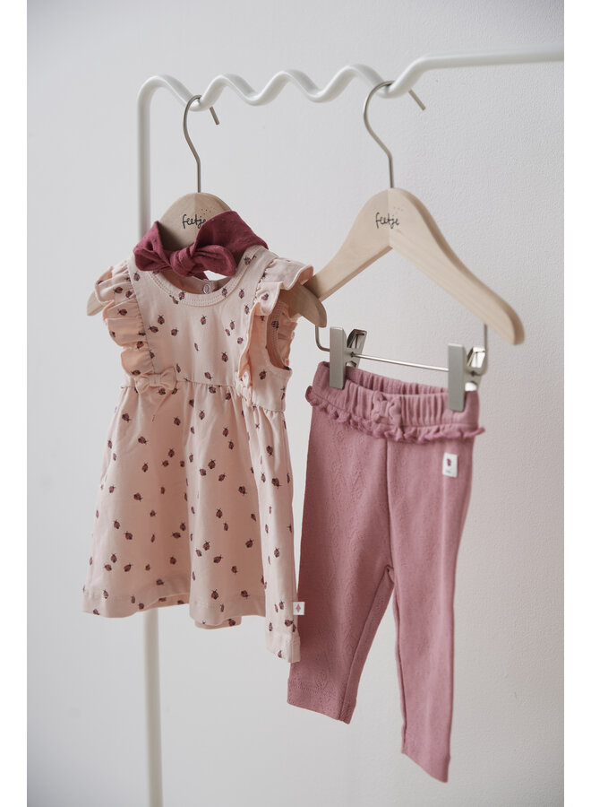 Feetje - Jurk AOP - Ladybug - l.Roze
