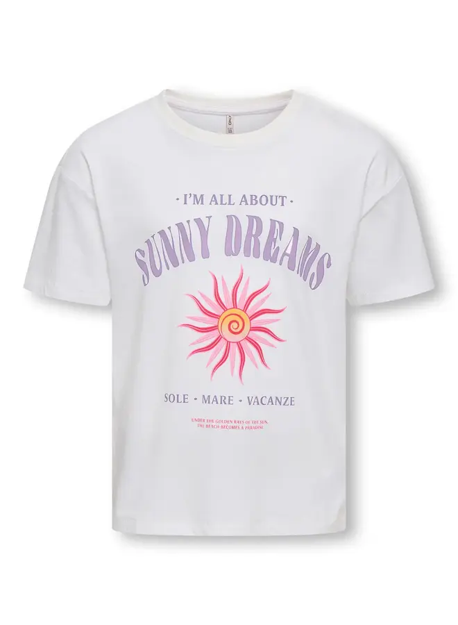 Kids Only - Ruth soleil top - Cloud dancer/Sunny dreams