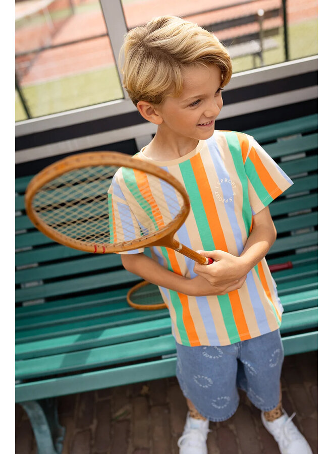 Sproet & Sprout - T-shirt vertical stripes - Sand