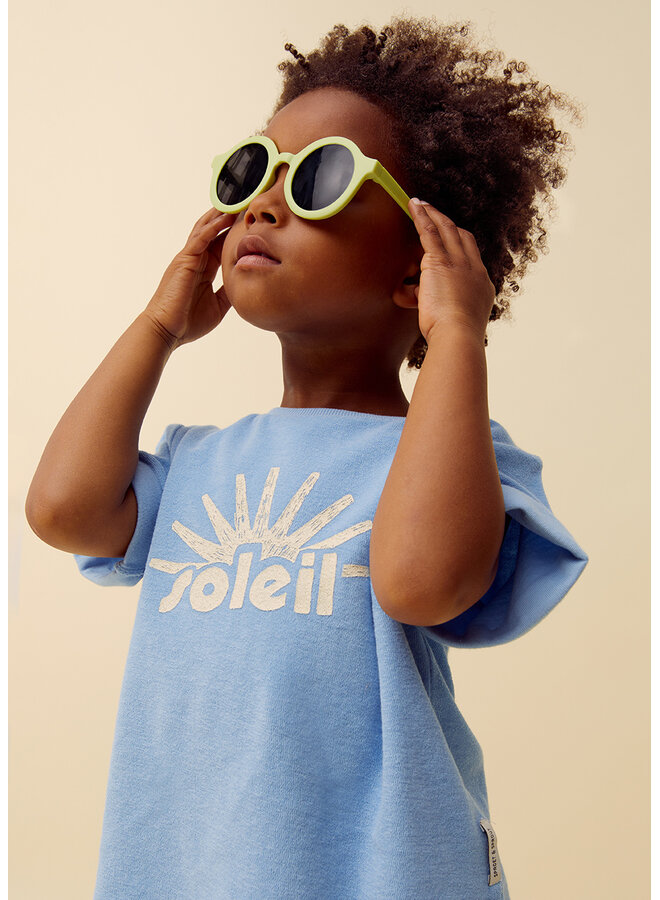 Sproet & Sprout - Terry t-shirt soleil - Forever blue