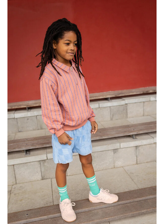 Sproet & Sprout - Sweatshirt collar zip - Rose dawn