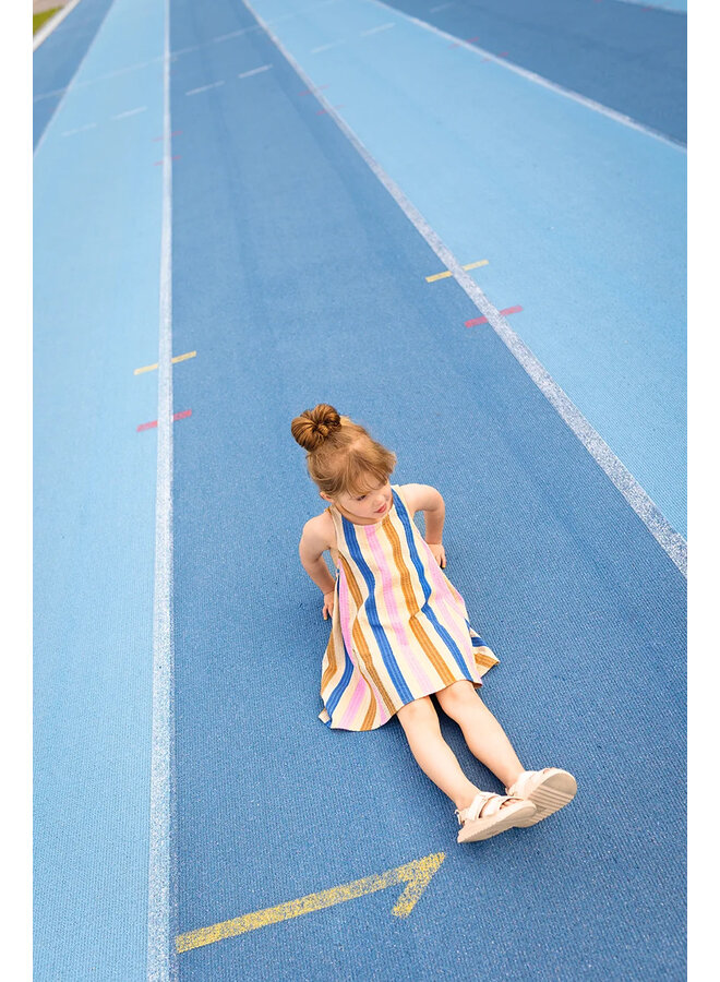 Sproet & Sprout - Loose dress striped - Sesame