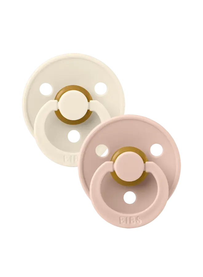 Bibs - Colour fopspenen duopack - Ivory/Blush