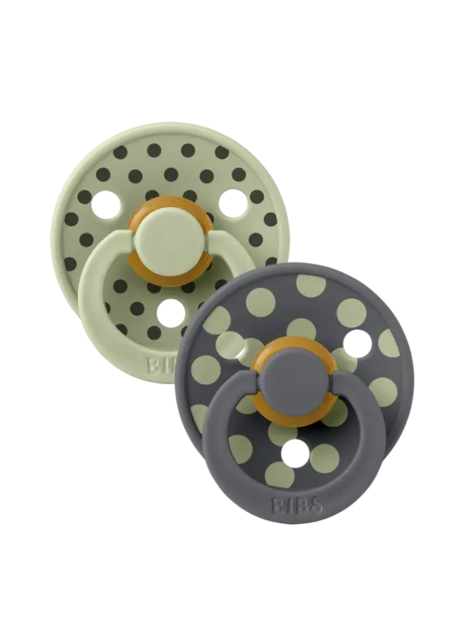 Colour fopspenen duopack polka - Sage/Iron