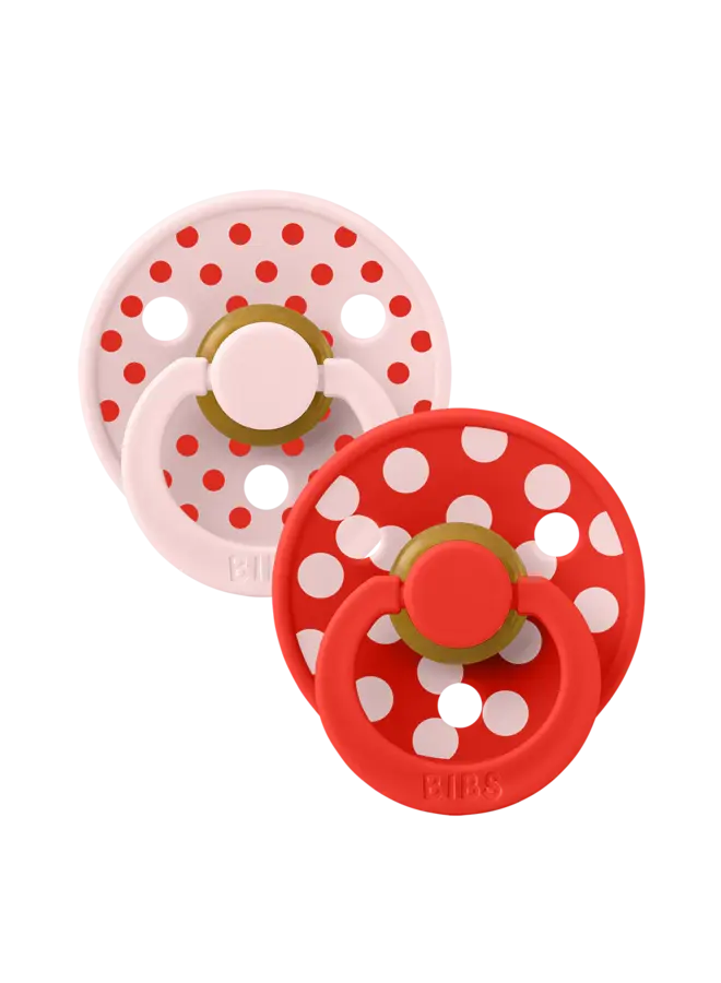 Colour fopspenen duopack polka - Blossom/Candy apple