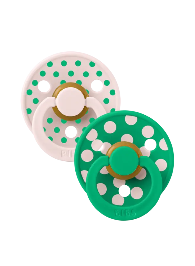 Colour fopspenen duopack polka - Petal/Cactus