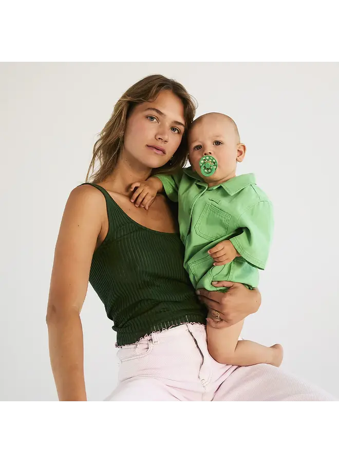 Bibs - Colour fopspenen duopack polka - Petal/Cactus