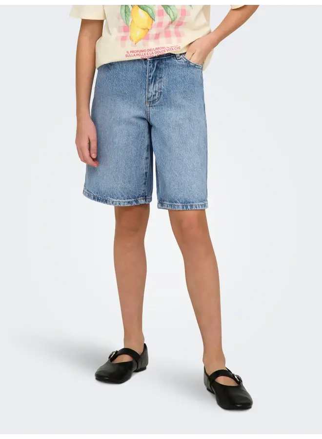 Kids Only - Sonny wide denim shorts - Light blue denim