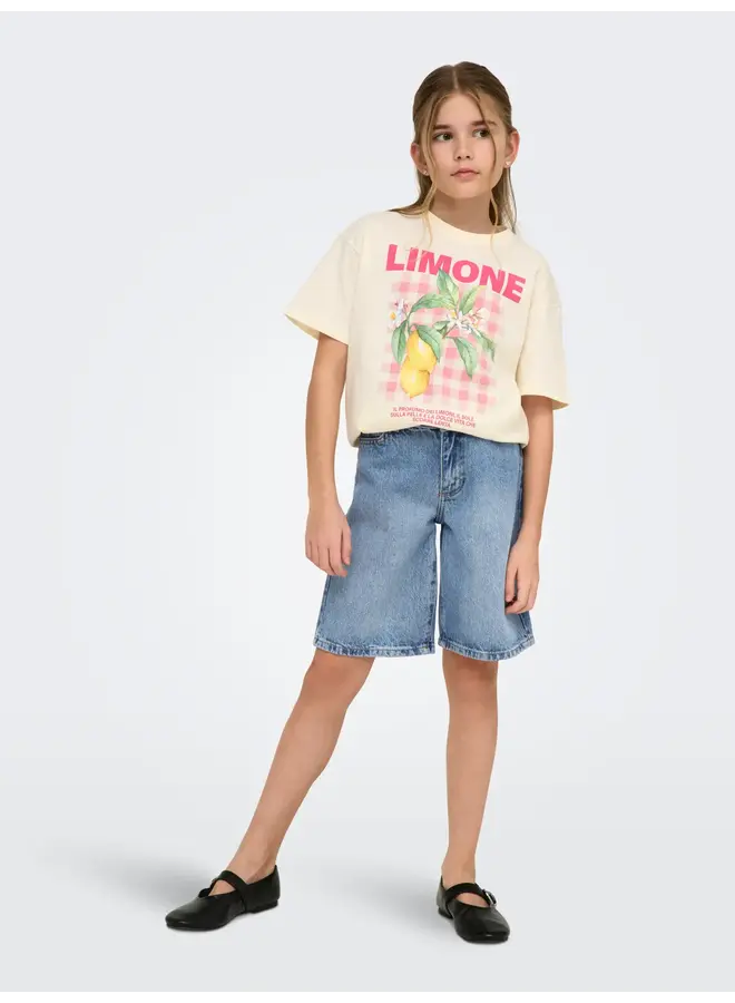 Kids Only - Sonny wide denim shorts - Light blue denim