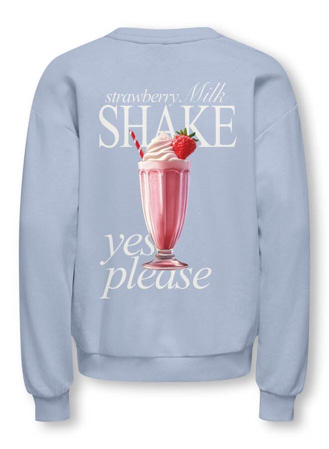 Philea loose sweat - Soft chambray/Millkshake