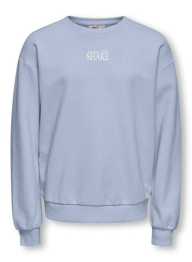 Kids Only - Philea loose sweat - Soft chambray/Millkshake