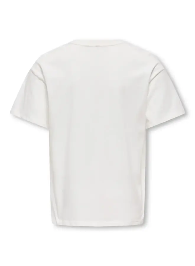 Kids Only - Joanna loose print top - Cloud dancer/Seastar