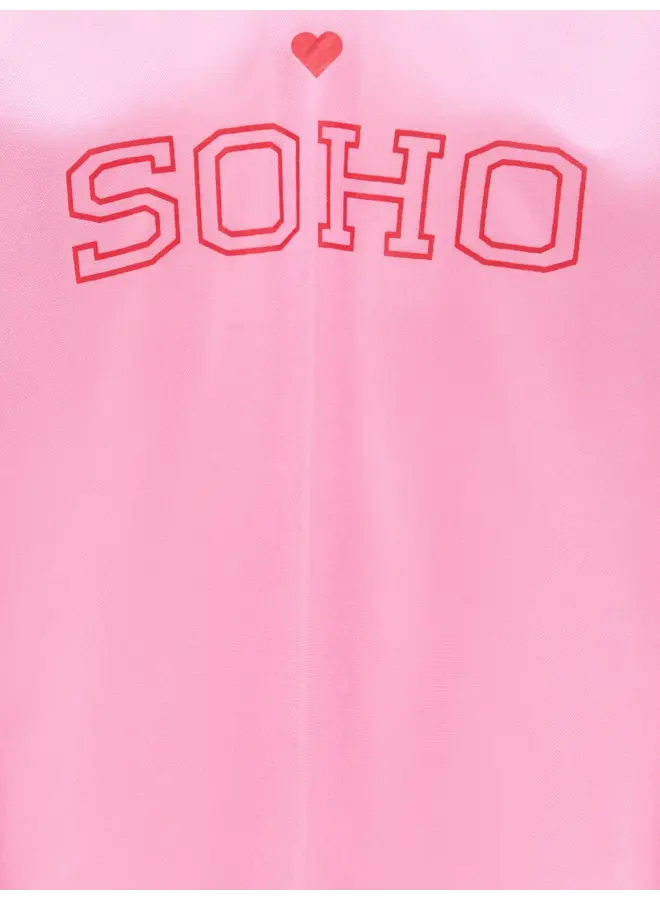 Kids Only - Lulu v-neck sporty top soho - Begonia pink/Mars red