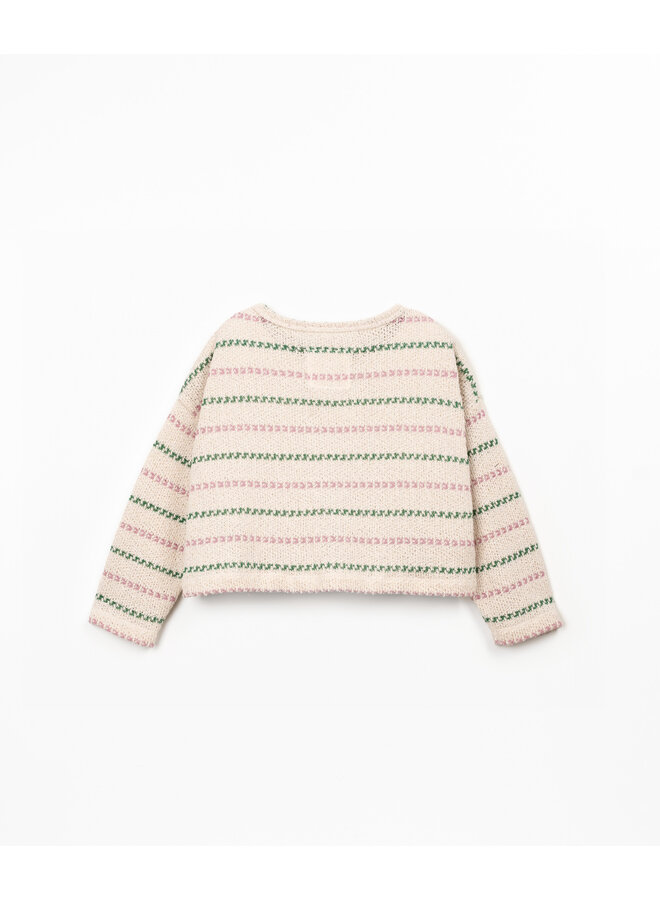 Play Up - Kids - Striped jersey sweater - Sculpture