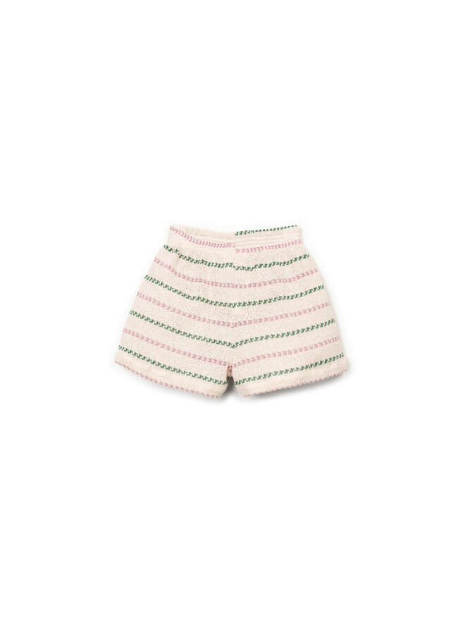 Play Up - Kids - Striped jersey shorts - Sculpture