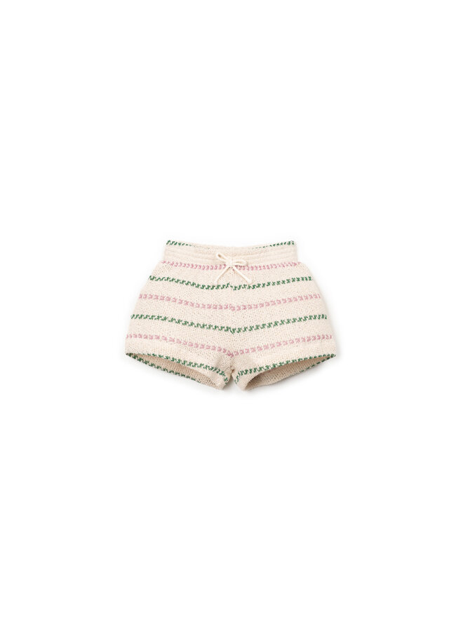Mini - Striped jersey shorts - Sculpture