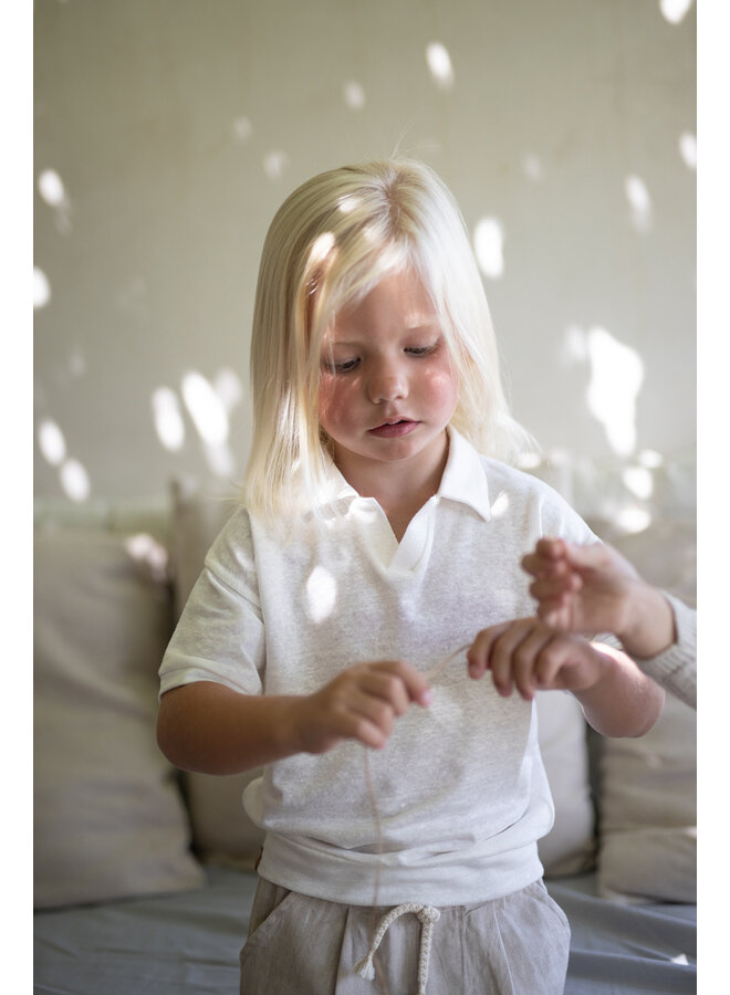 1+ in the family - Vajol s.sleeve polo - Off-white