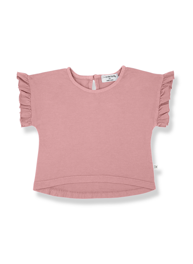 1+ in the family - Campanet girly t-shirt - Strawberry