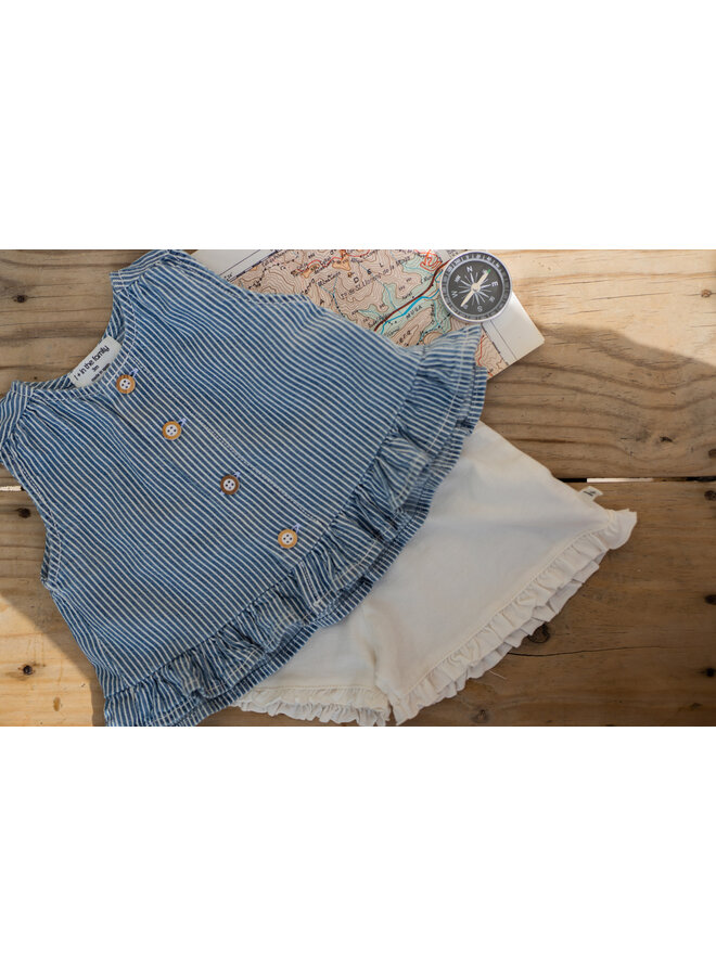 1+ in the family - Alcudia blouse - Denim