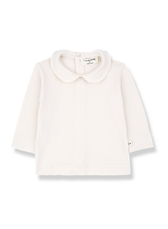 1+ in the family - Coles collar blouse - Ecru