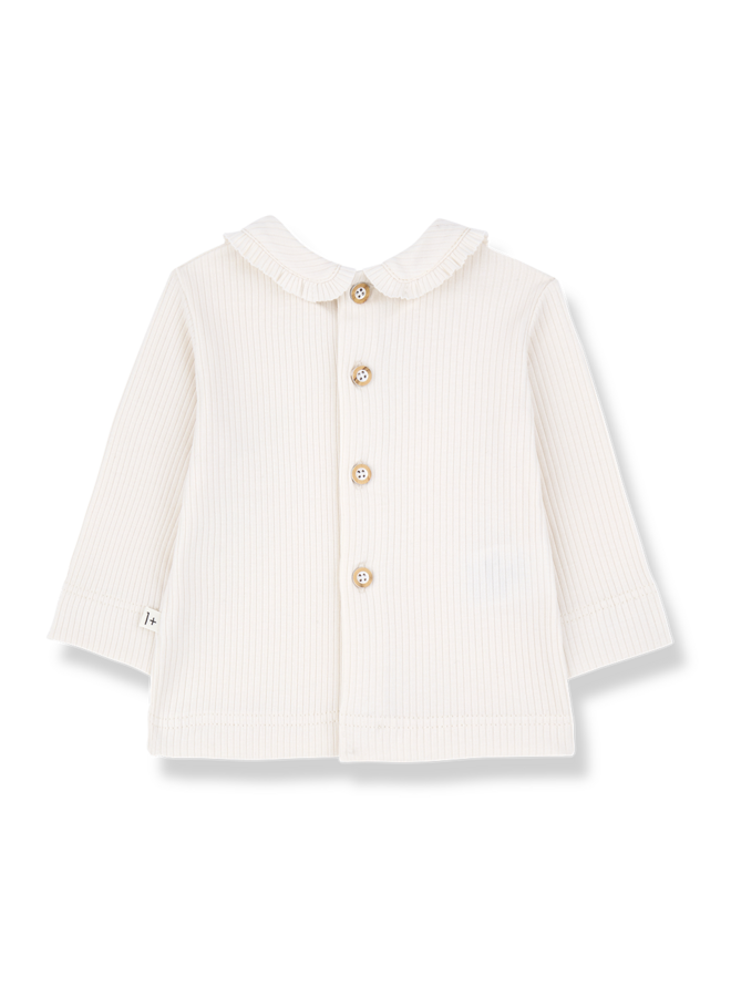1+ in the family - Coles collar blouse - Ecru