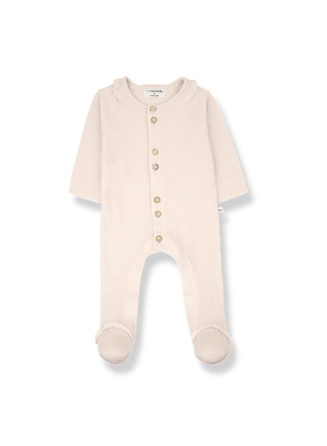 1+ in the family - Clareta jumpsuit w/feet - Blossom