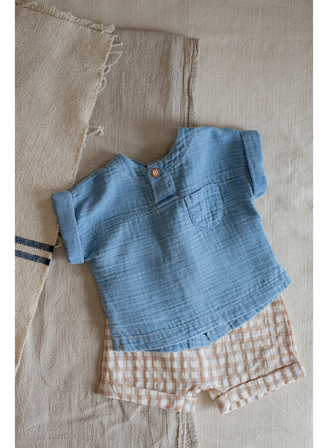 1+ in the family - Bodrum shirt - Denim