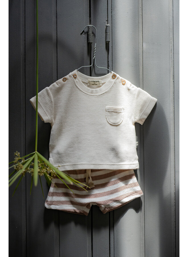 1+ in the family - Delion s.sleeve t-shirt - Ecru