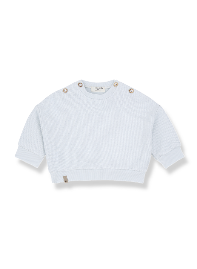 1+ in the family - Kimolos sweater - Misty-blue