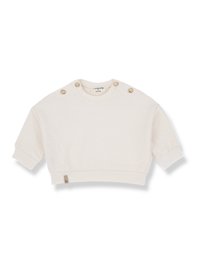 1+ in the family - Kimolos sweater - Ecru