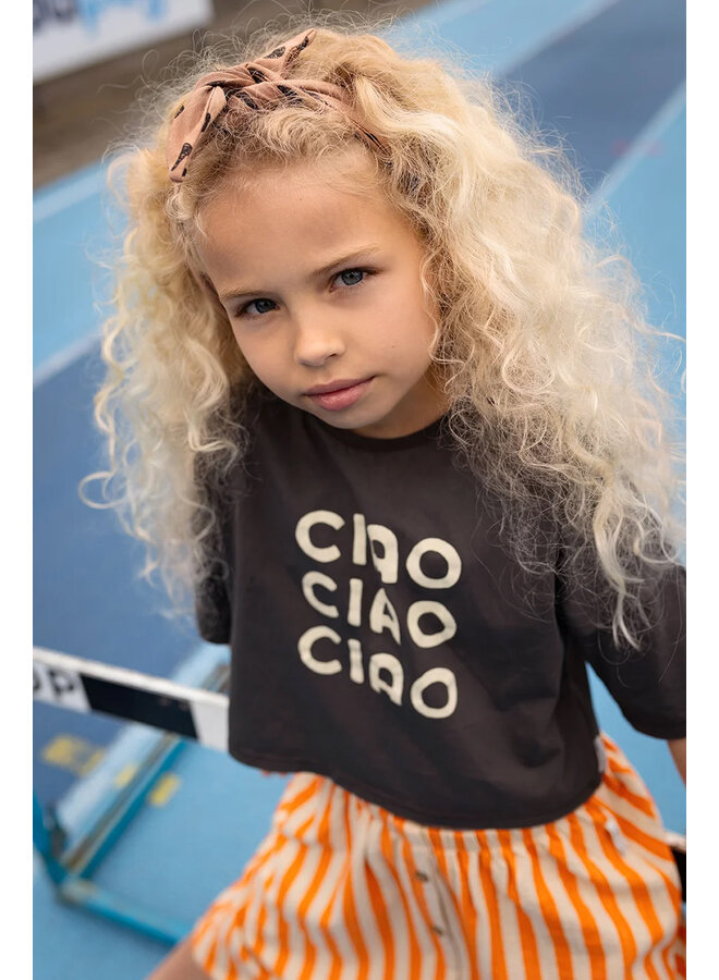 Sproet & Sprout - Cropped top ciao - Washed black