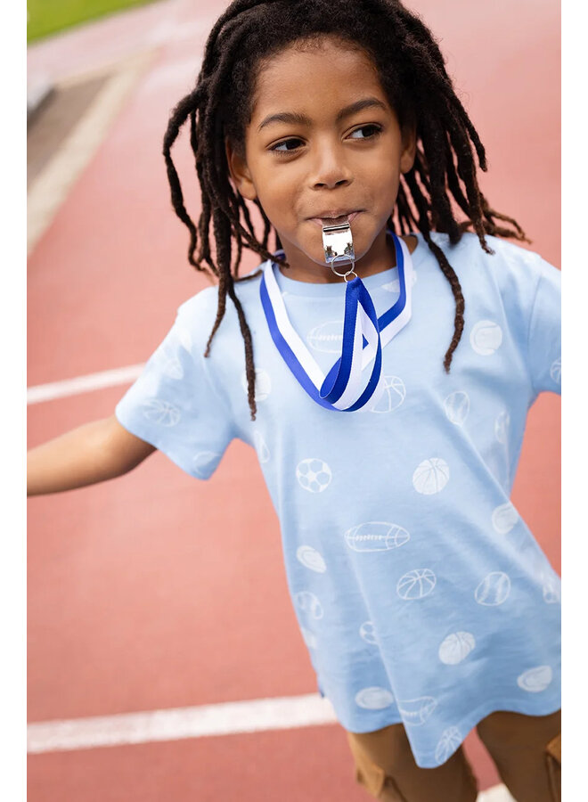 Sproet & Sprout - T-shirt balls print - Forever blue