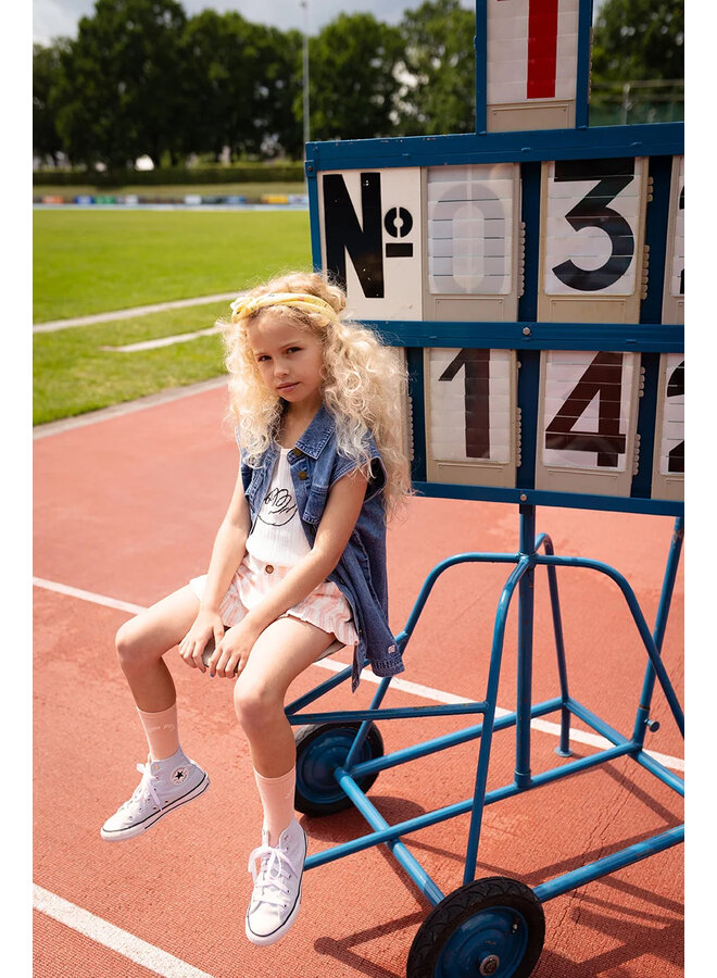 Sproet & Sprout - Girls spaghetti top swan - Off-white