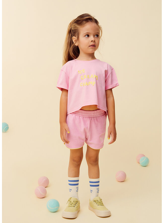 Sproet & Sprout - Boxy t-shirt ice cream - Podium pink